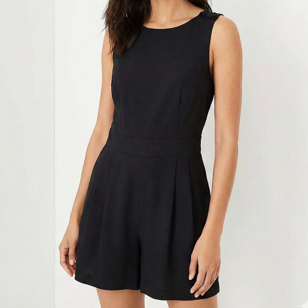 Ann Taylor LOFT Outlet Womens Size 4 Black Sleeveless Dress
